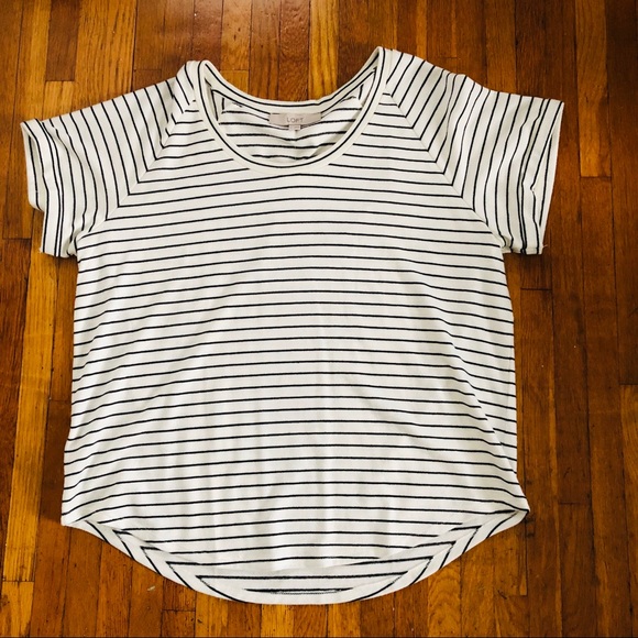 LOFT Black & White Striped Sweater - Picture 4 of 4